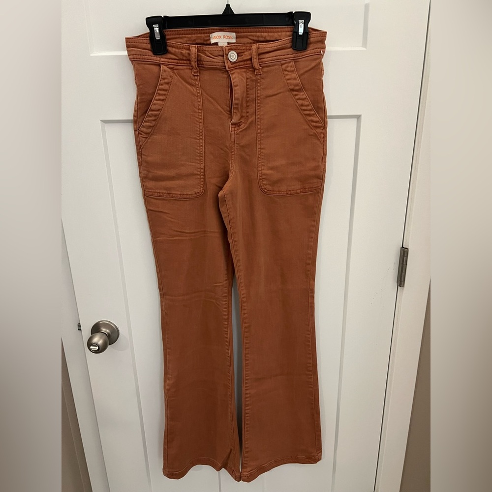 Burnt Orange Flare Pants